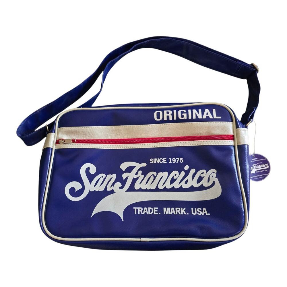 San Francisco Original Shoulder Bag Dark Blue & White I Love San Francisco Store